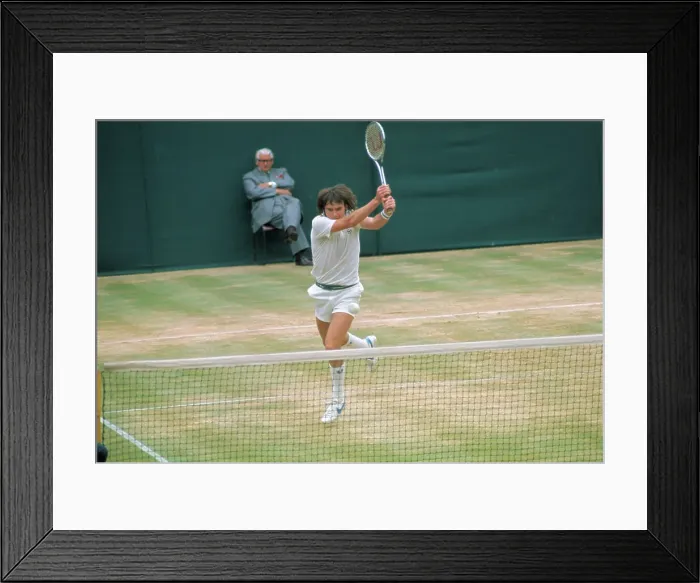 Framed Print : Jimmy Connors Swinging His Racquet Framed Print : Jimmy Connors Swinging His Racquet