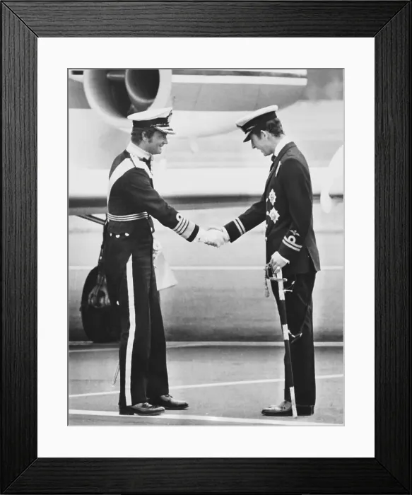 Framed Print : Prince of Wales Greeting King of Sweden Framed Print : Prince of Wales Greeting King of Sweden