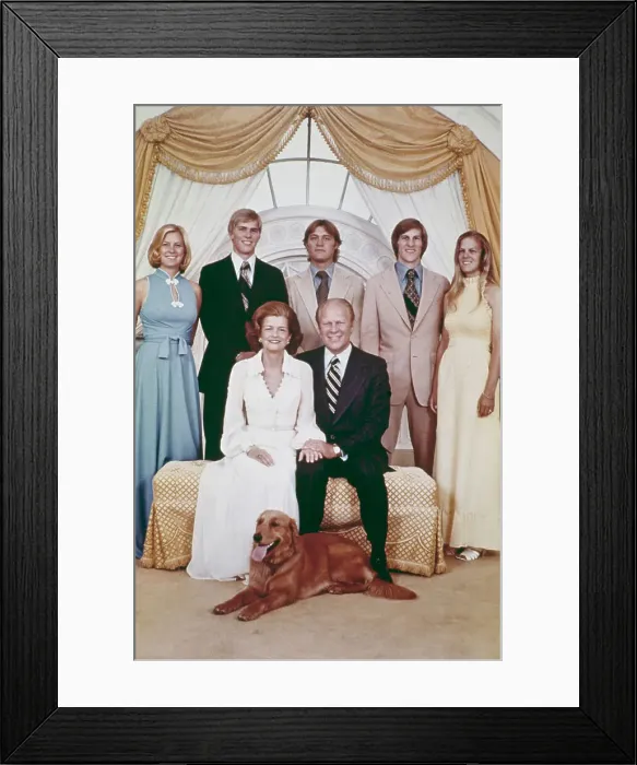 Framed Print : President Ford And Family Framed Print : President Ford And Family