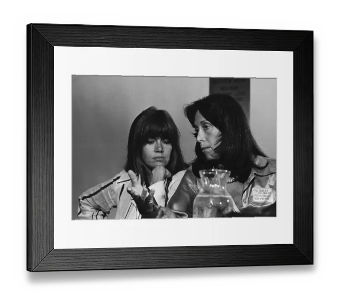 Framed Print : Jane Fonda with Margo St. James