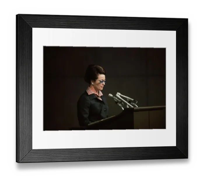Framed Print : Jehan Sadat At World Conference On Women Framed Print : Jehan Sadat At World Conference On Women
