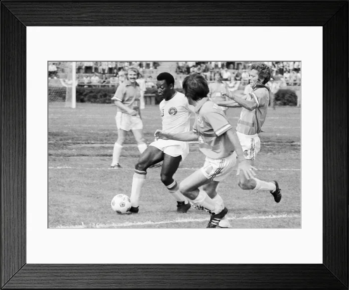 Framed Print : Pele Running With Soccer Ball Framed Print : Pele Running With Soccer Ball