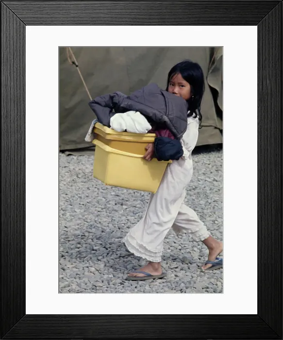Framed Print : Vietnamese Girl At Camp Pendleton