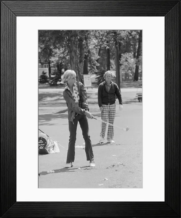 Framed Print : Jack Nicklaus Watching Son Play Golf Framed Print : Jack Nicklaus Watching Son Play Golf
