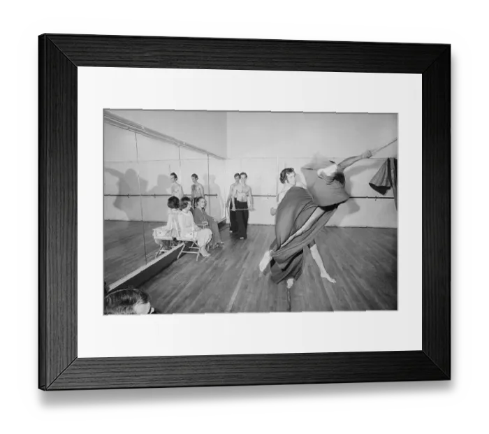 Framed Print : First Lady Betty Ford Visiting Dance Studio Framed Print : First Lady Betty Ford Visiting Dance Studio
