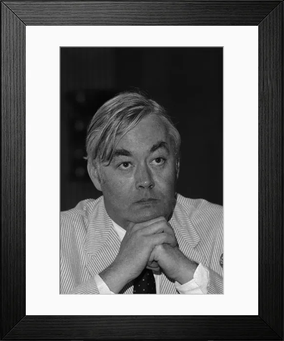 Framed Print : Daniel Moynihan in Thoughtful Reflection Framed Print : Daniel Moynihan in Thoughtful Reflection
