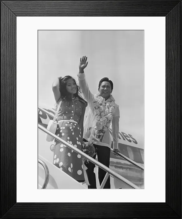Framed Print : Phillipine President Marcos And Daughter Framed Print : Phillipine President Marcos And Daughter
