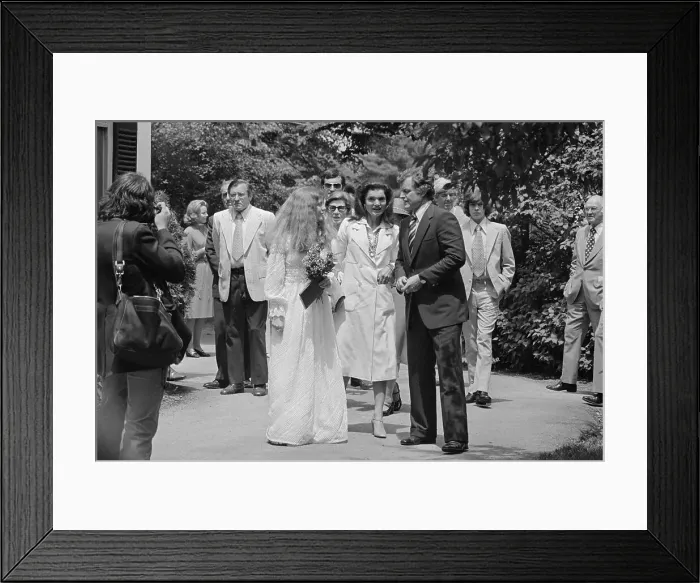 Framed Print : Young Caroline Kennedy Standing with Family After Graduation from Concord Academy Framed Print : Young Caroline Kennedy Standing with Family After Graduation from Concord Academy