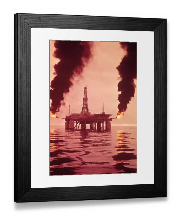 Framed Print : Oil Drilling Platform Framed Print : Oil Drilling Platform