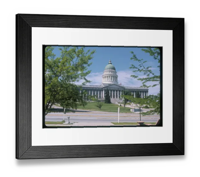 Framed Print : Outside Utah State Structure Framed Print : Outside Utah State Structure