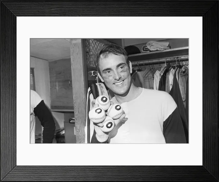 Framed Print : Nolan Ryan Smiling In Locker Room
