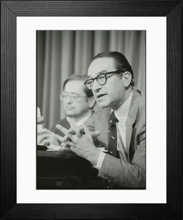 Framed Print : Alan Greenspan Making Announcement Framed Print : Alan Greenspan Making Announcement