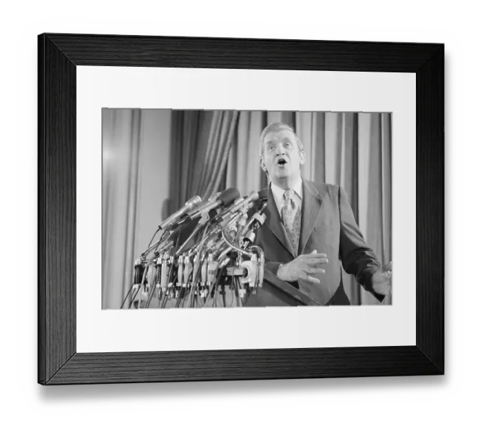 Framed Print : Terry Sanford Announces 1976 Presidential Candidacy Framed Print : Terry Sanford Announces 1976 Presidential Candidacy
