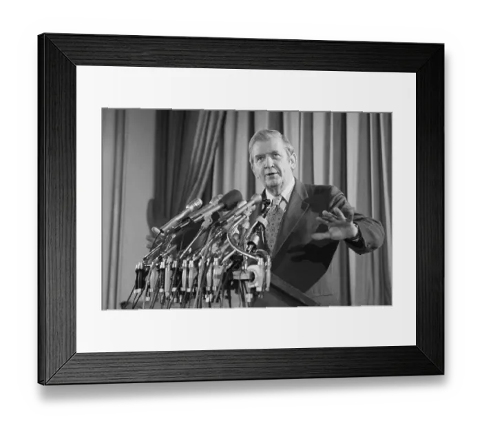 Framed Print : Terry Sanford Announces Democratic Presidential Bid Framed Print : Terry Sanford Announces Democratic Presidential Bid