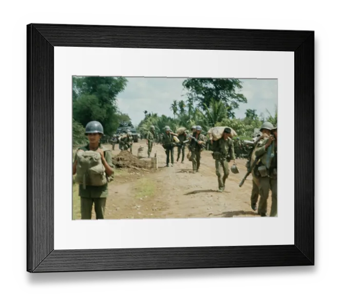 Framed Print : Infantry Troops In South Vietnam Framed Print : Infantry Troops In South Vietnam