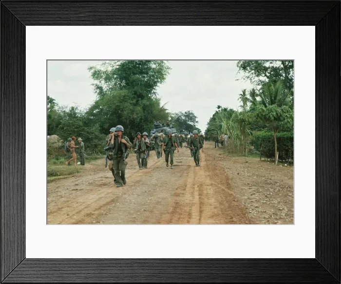 Framed Print : Infantry Troops In South Vietnam Framed Print : Infantry Troops In South Vietnam