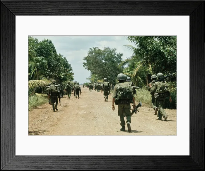 Framed Print : Infantry Troops In South Vietnam Framed Print : Infantry Troops In South Vietnam