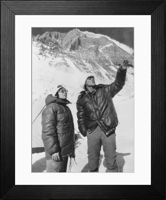 Framed Print : Mountain Climber Junko Tabei Conversing with Sherpa Framed Print : Mountain Climber Junko Tabei Conversing with Sherpa