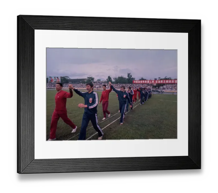Framed Print : American And Chinese Athletes Framed Print : American And Chinese Athletes
