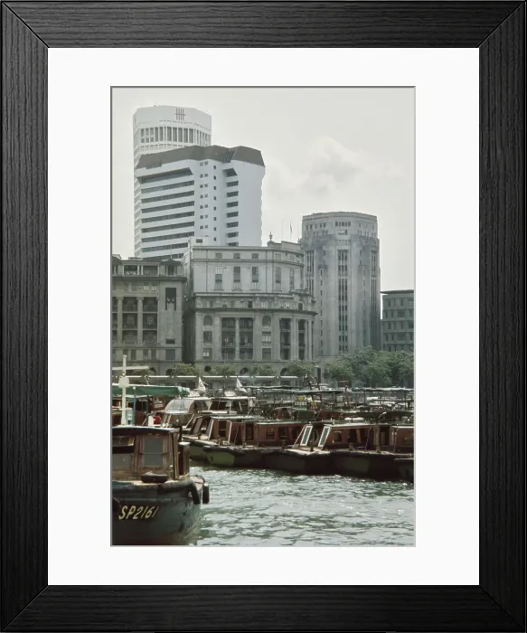 Framed Print : View Of Singapore Waterfront