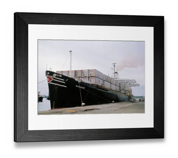 Framed Print : View of Mayaguez Docking at Port