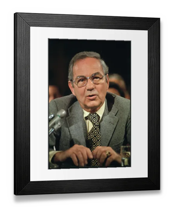 Framed Print : Bob Dorsey at Senate Hearing