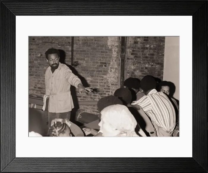 Framed Print : Amiri Baraka Directing His Play Cast Framed Print : Amiri Baraka Directing His Play Cast