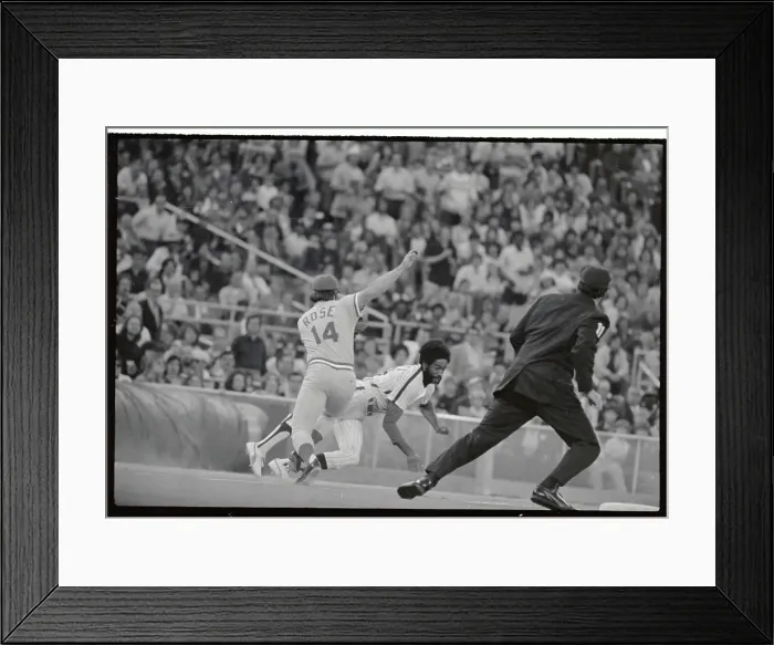 Framed Print : Pete Rose Trying to Tag Player Framed Print : Pete Rose Trying to Tag Player