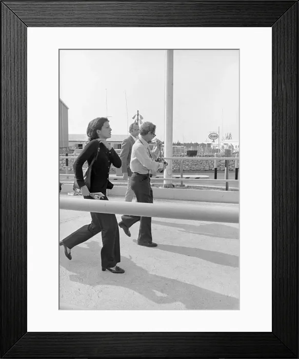 Framed Print : Portrait of Christina Onassis at Airport Framed Print : Portrait of Christina Onassis at Airport