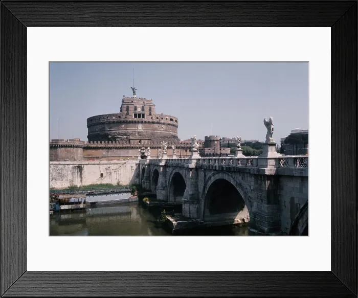Framed Print : Ponte Sant'Angelo And Castel Sant'Angelo, Rome Framed Print : Ponte Sant'Angelo And Castel Sant'Angelo, Rome
