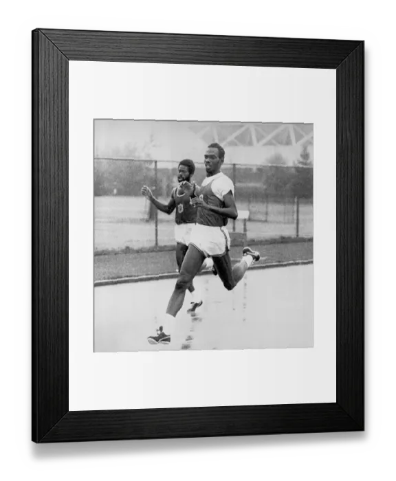 Framed Print : College Sprinters Framed Print : College Sprinters