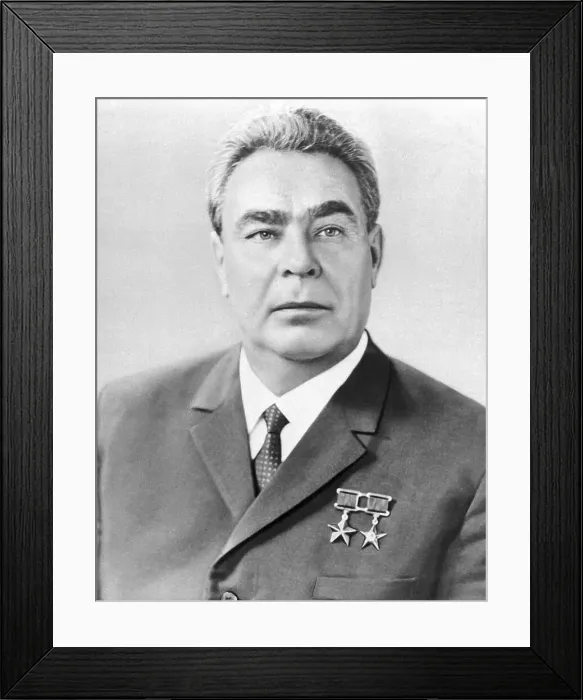 Framed Print : Soviet General Secretary Leonid I. Brezhnev Framed Print : Soviet General Secretary Leonid I. Brezhnev