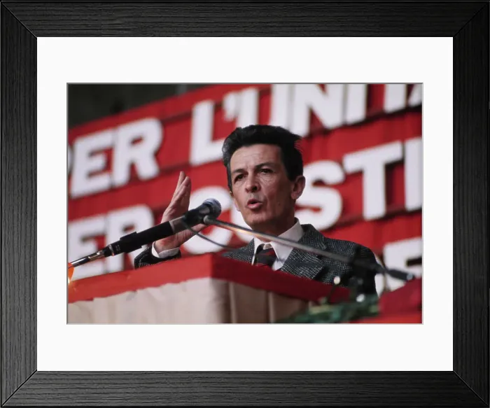 Framed Print : Italian Politician Enrico Berlinguer Framed Print : Italian Politician Enrico Berlinguer