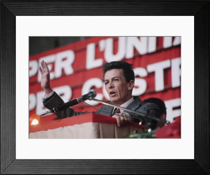Framed Print : Italian Politician Enrico Berlinguer Framed Print : Italian Politician Enrico Berlinguer