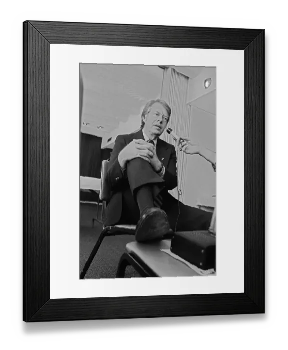 Framed Print : Jimmy Carter Talking at Conference Framed Print : Jimmy Carter Talking at Conference