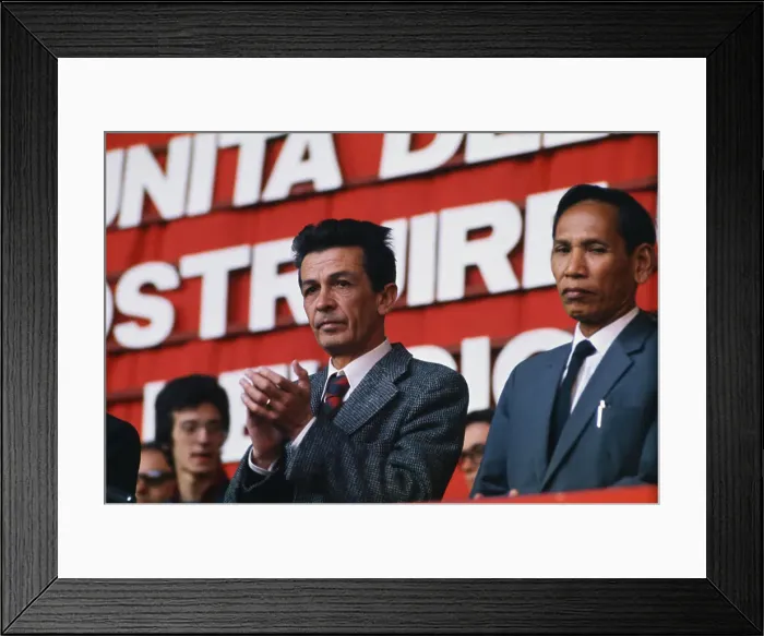 Framed Print : Enrico Berlinguer at Podium Framed Print : Enrico Berlinguer at Podium