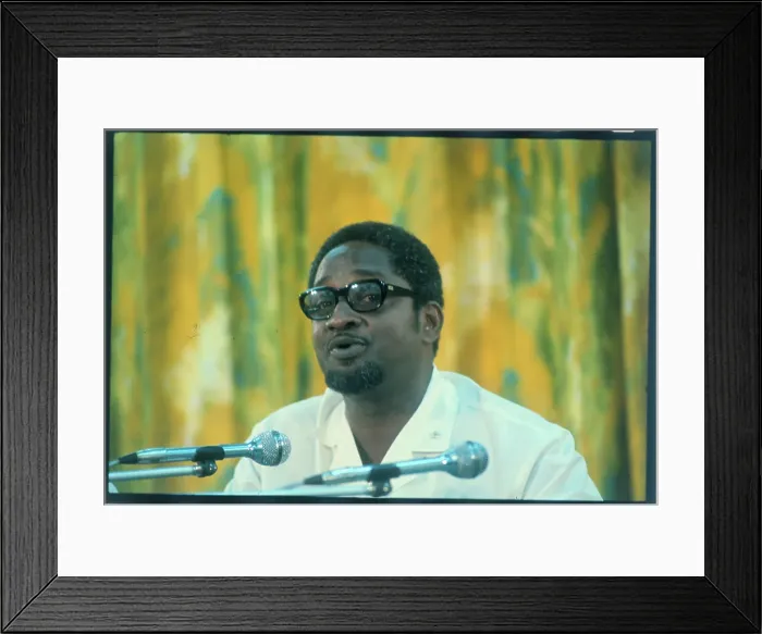 Framed Print : Prime Minister of Guyana Forbes Burnham Framed Print : Prime Minister of Guyana Forbes Burnham