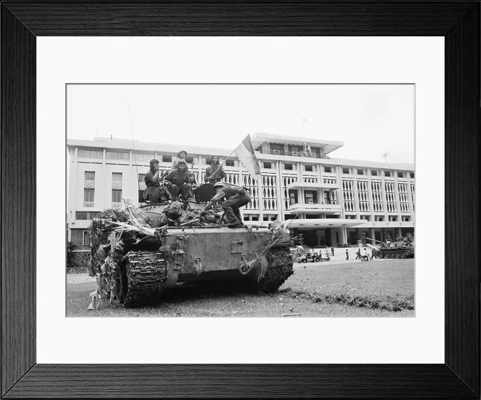 Framed Print : Jubilant Communist Soldiers Wave Flag Framed Print : Jubilant Communist Soldiers Wave Flag