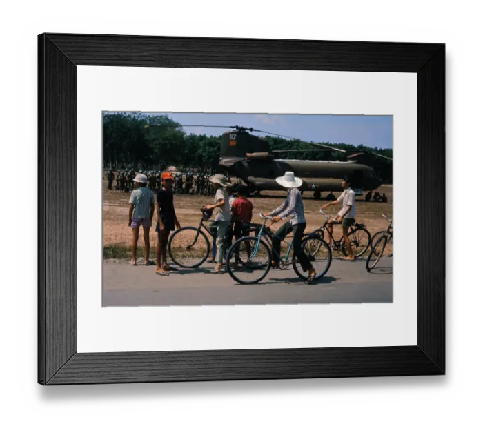 Framed Print : Airborne Troops Boarding Helicopters