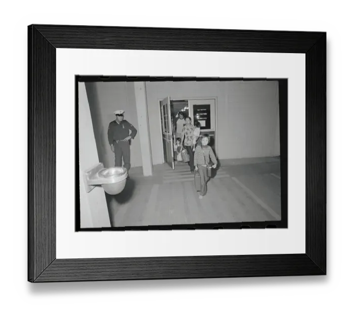 Framed Print : Vietnamese Girls Being Escorted in American Airport Framed Print : Vietnamese Girls Being Escorted in American Airport