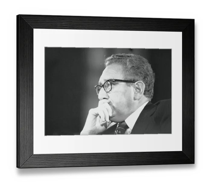 Framed Print : Portrait of Henry Kissinger Framed Print : Portrait of Henry Kissinger