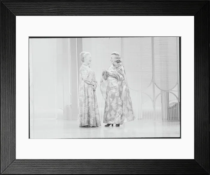 Framed Print : Helen Hayes and Lillian Hellman