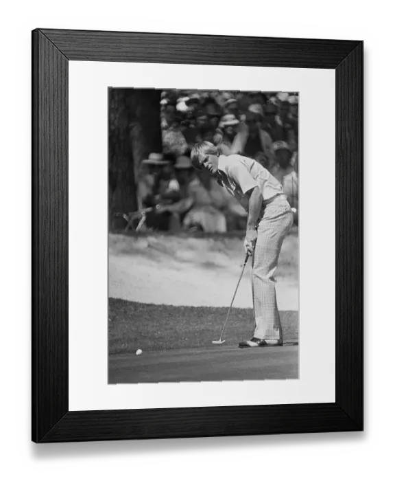 Framed Print : Johnny Miller Watches Missed Birdie Putt Framed Print : Johnny Miller Watches Missed Birdie Putt