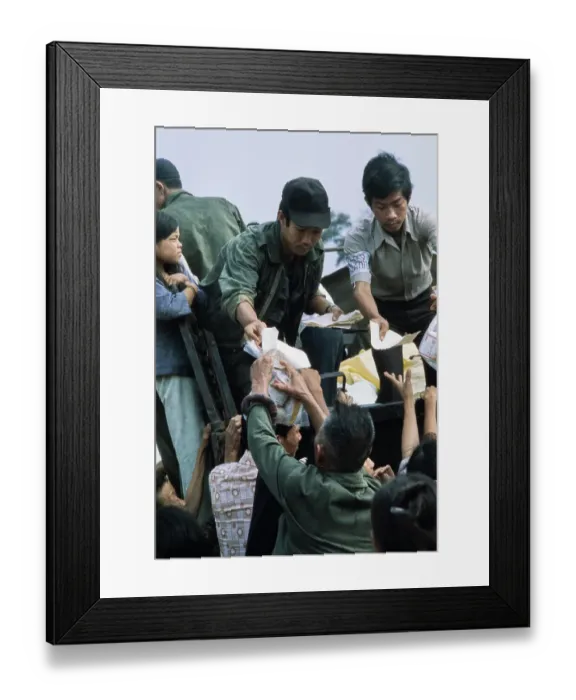 Framed Print : Refugees In Vung Tau, Vietnam Framed Print : Refugees In Vung Tau, Vietnam