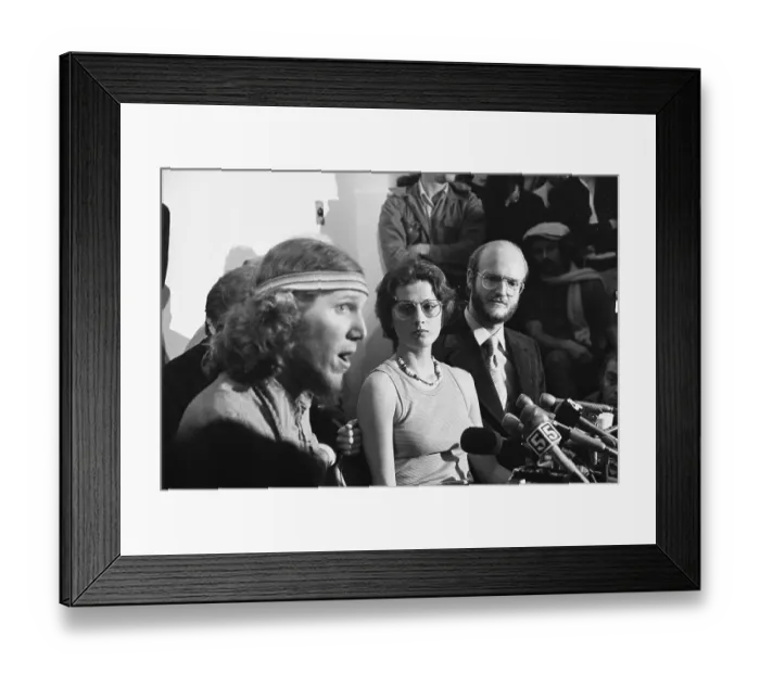 Framed Print : Bill Walton and Others at News Conference Framed Print : Bill Walton and Others at News Conference