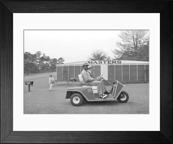 Framed Print : Lee Elder Transported in Golf Cart Framed Print : Lee Elder Transported in Golf Cart