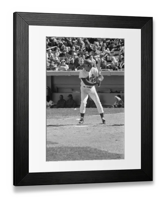 Framed Print : Del Unser of the New York Mets Framed Print : Del Unser of the New York Mets