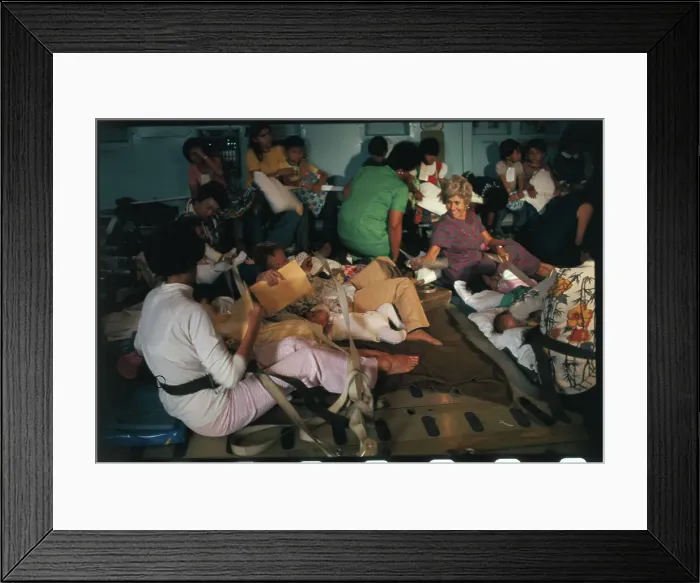 Framed Print : Women Strapping Themselves Into a Cargo Plane Framed Print : Women Strapping Themselves Into a Cargo Plane