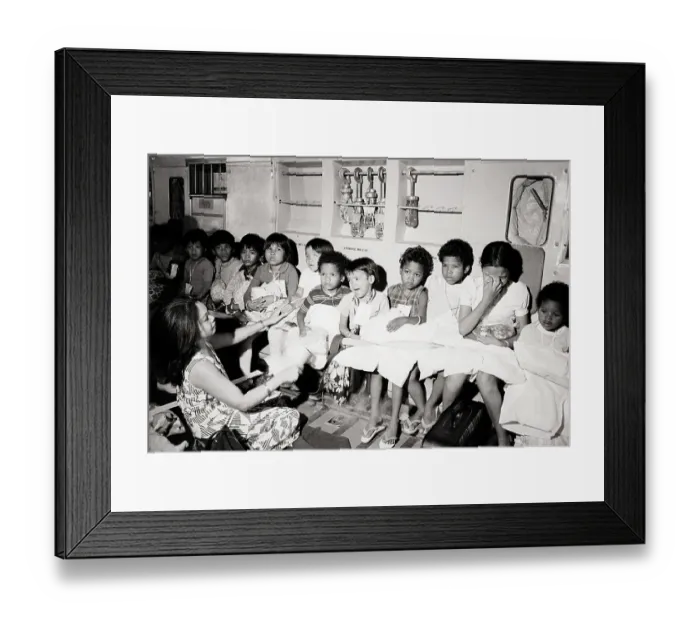 Framed Print : South Vietnamese Orphans On Board Plane Framed Print : South Vietnamese Orphans On Board Plane