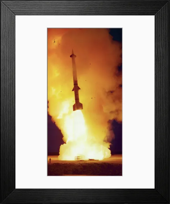 Framed Print : Spartan Missile Launching From Meck Island Framed Print : Spartan Missile Launching From Meck Island